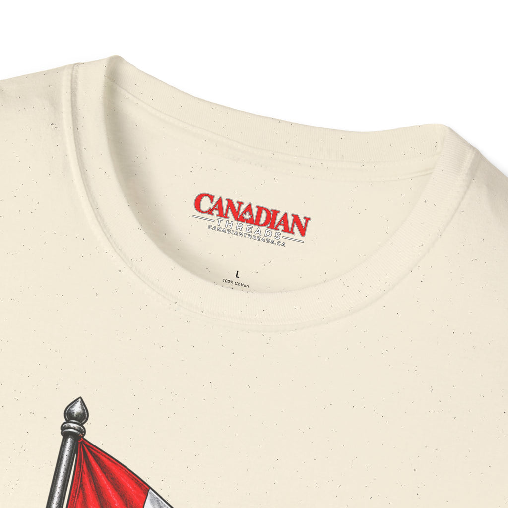 Canadian Flag Poppy T-Shirt — Remembrance Day Canada Flag Tee