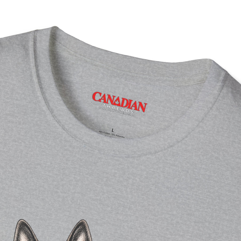 I Love German Shepherds T-Shirt – Cute Sitting German Shepherd Dog Tee