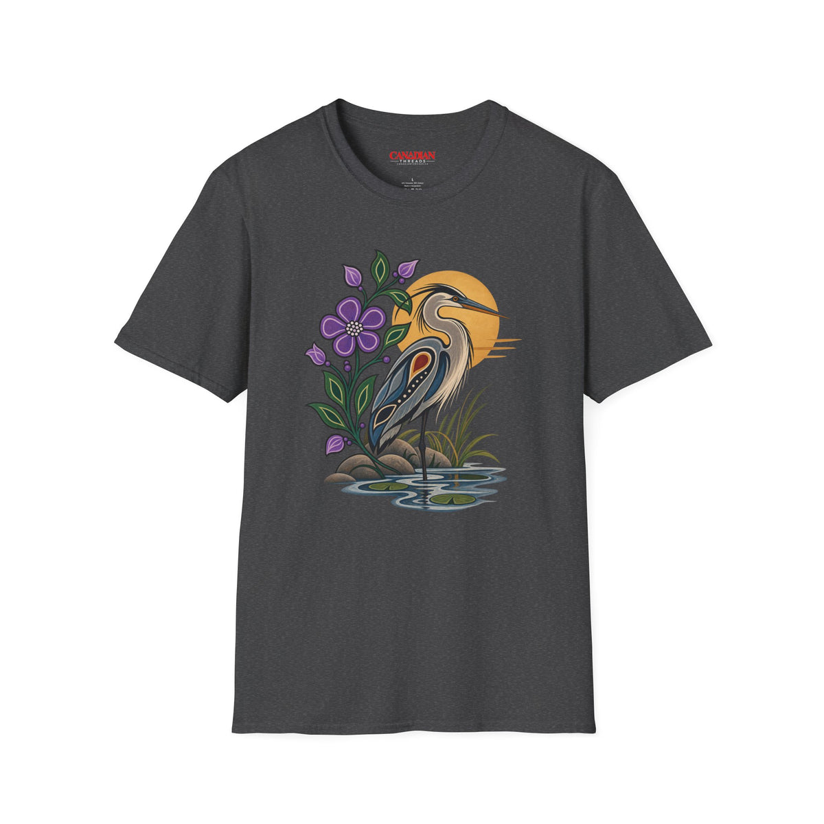 Canadian Aboriginal Style Heron Art