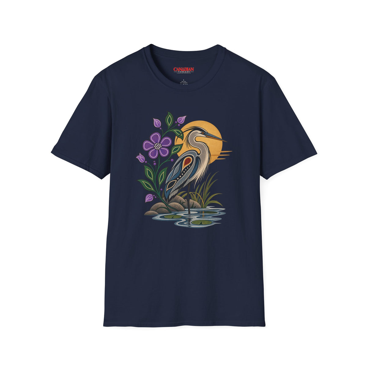 Canadian Aboriginal Style Heron Art