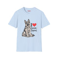 I Love German Shepherds T-Shirt – Cute Sitting German Shepherd Dog Tee