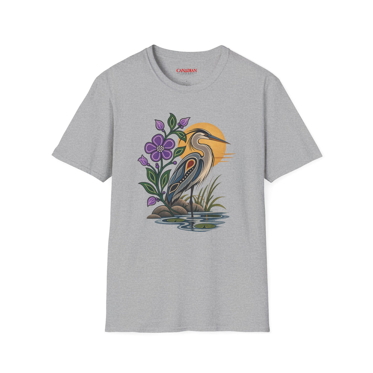 Canadian Aboriginal Style Heron Art