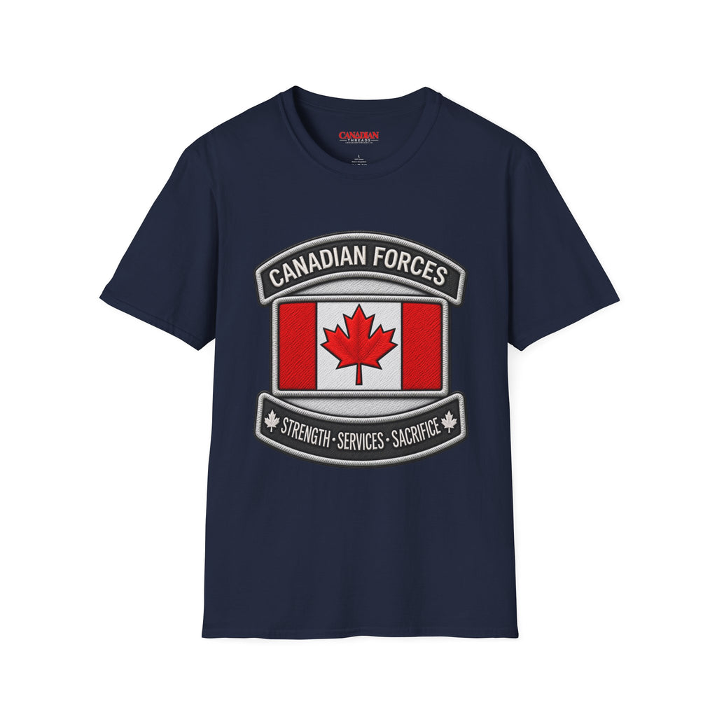 Canadian Forces T-Shirt — Maple Leaf Military Emblem Tee