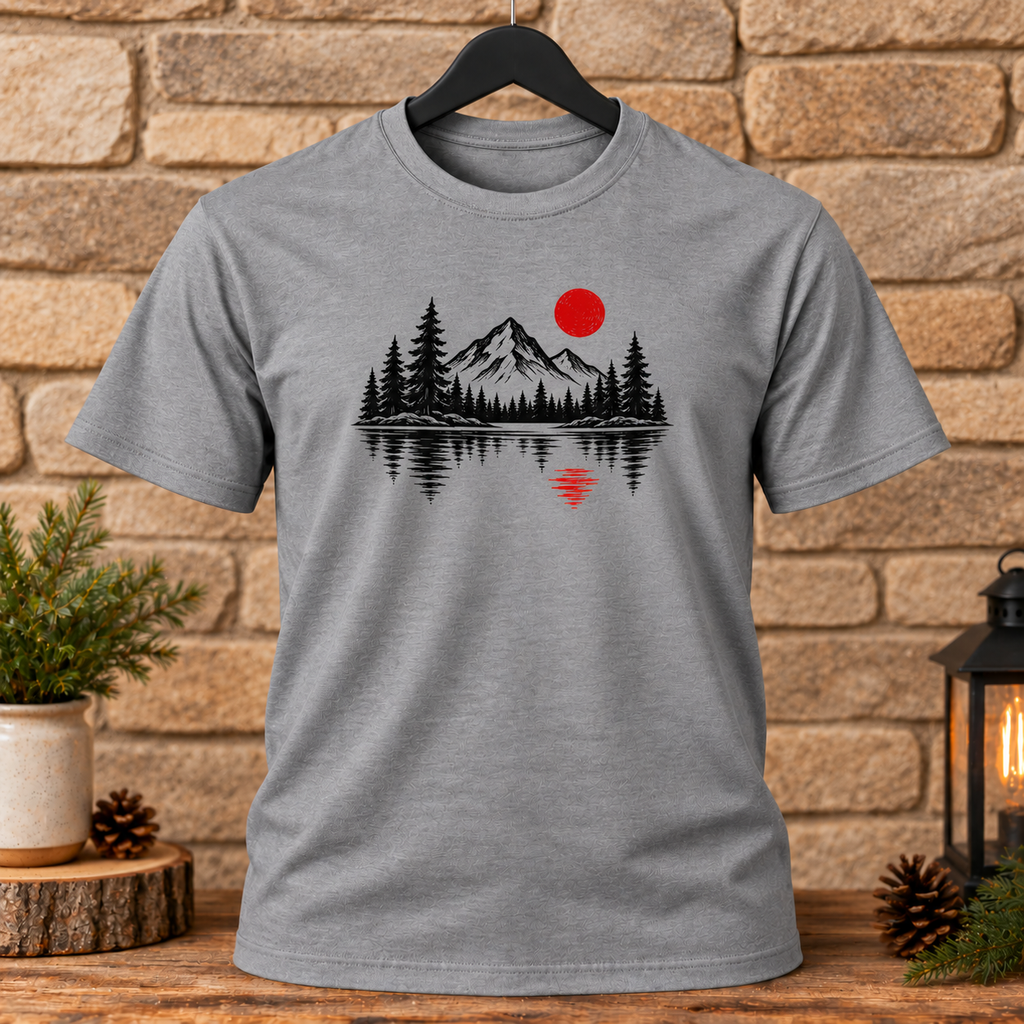 Mountain Lake Scenic Camping Tee
