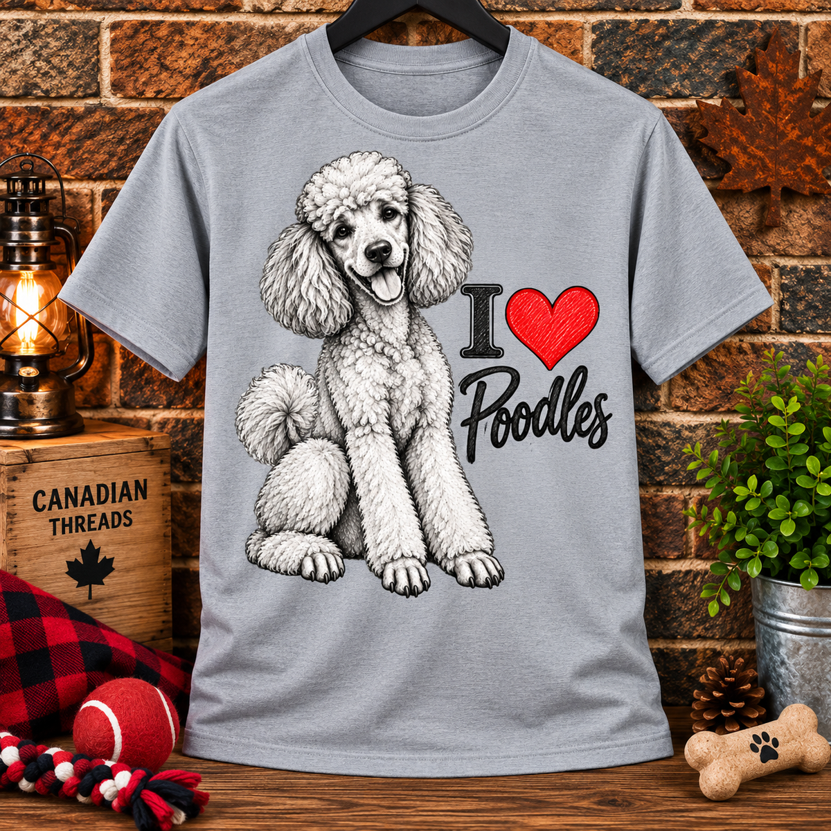 I  Poodles T‑Shirt — Cute Poodle Dog Lover Tee