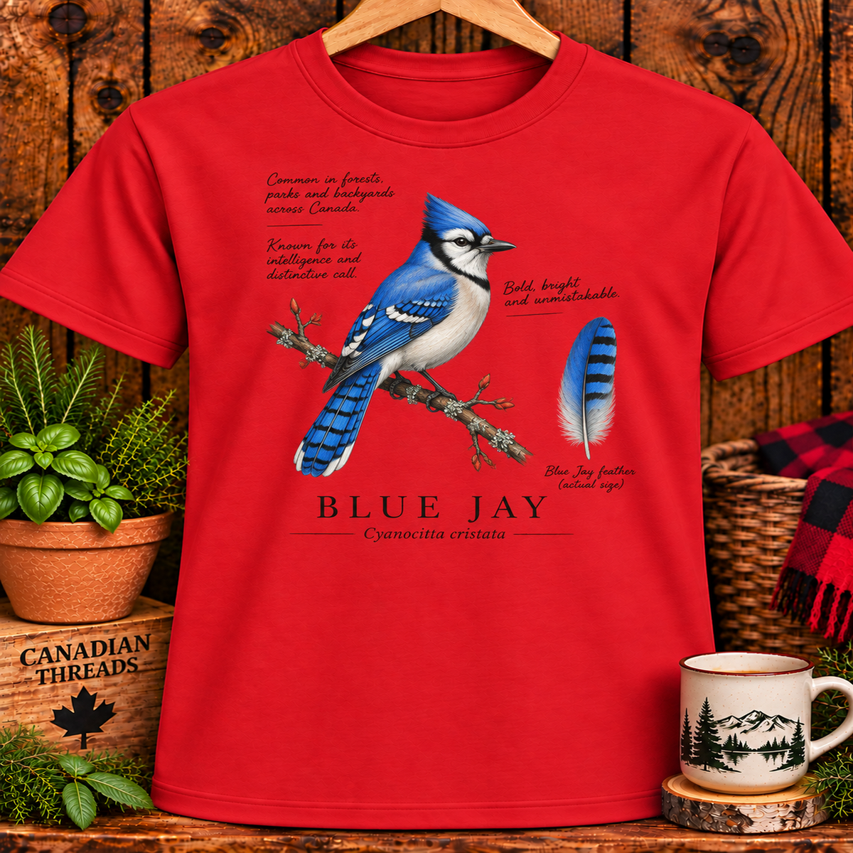Blue Jay Bird T-Shirt
