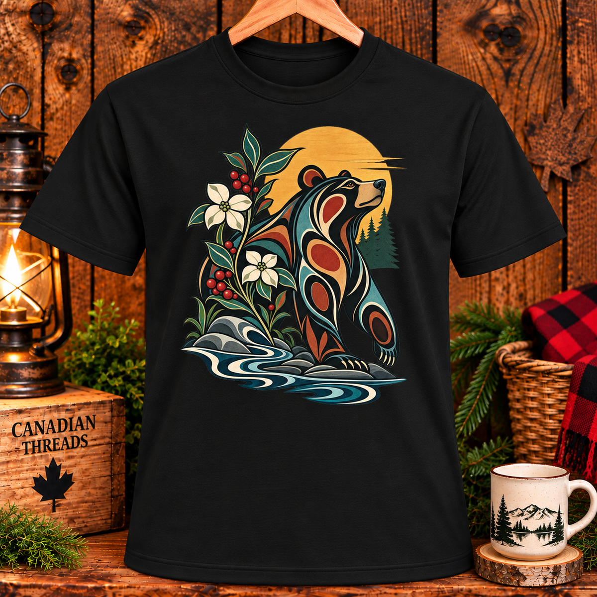 Canadian Aboriginal Bear Art T-Shirt