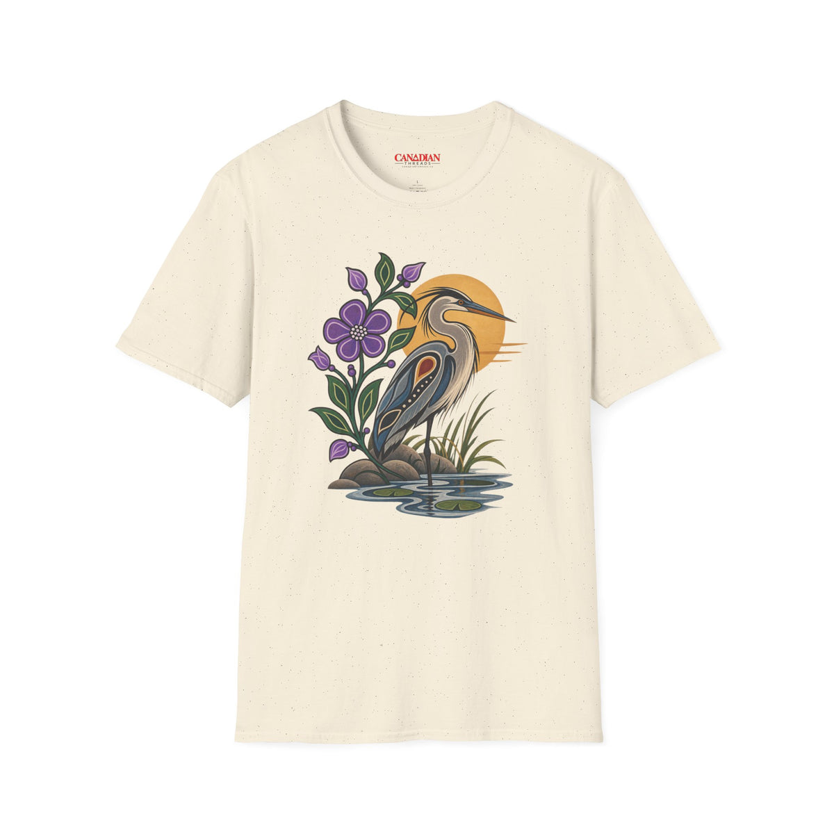 Canadian Aboriginal Style Heron Art