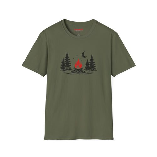 Campfire T-Shirt Outdoor Camping Tee