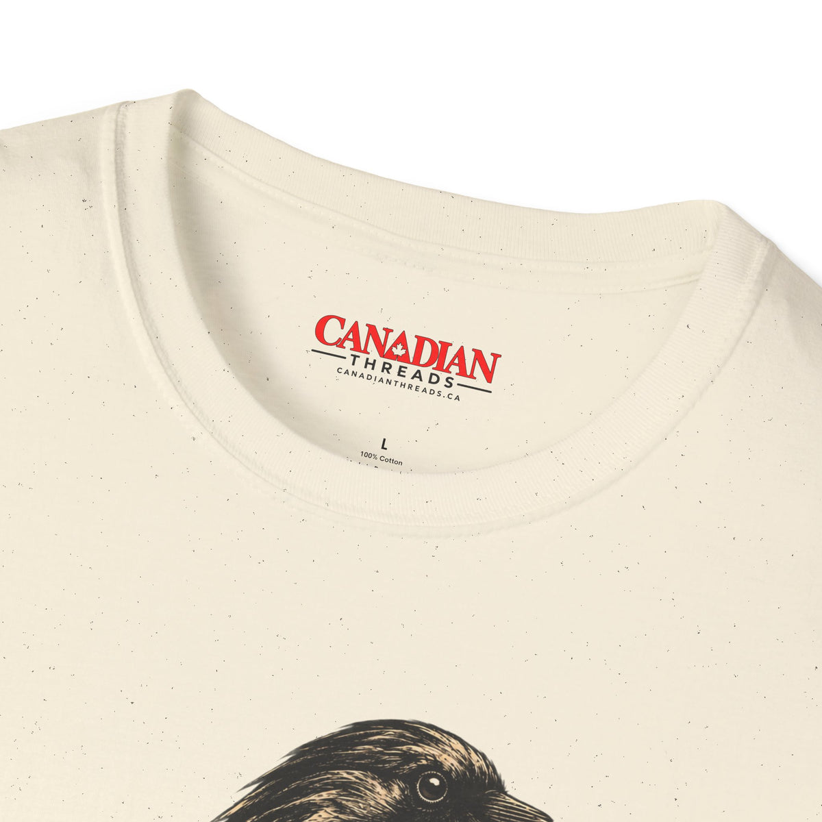 Raven with Red Leaf T-Shirt