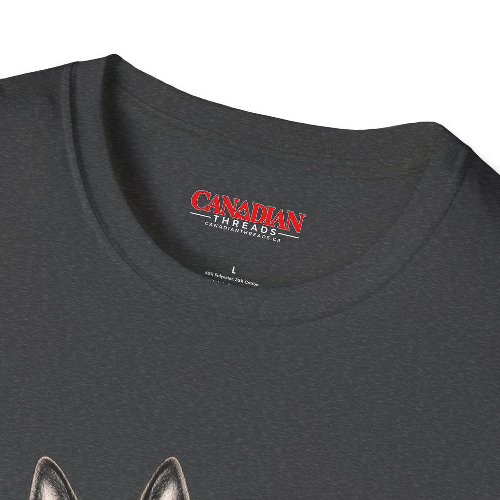 I Love German Shepherds T-Shirt – Cute Sitting German Shepherd Dog Tee