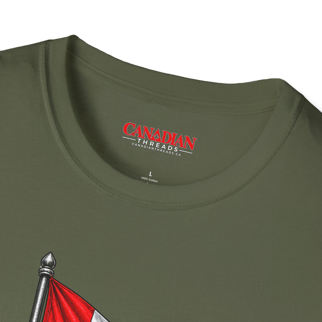 Canadian Flag Poppy T-Shirt — Remembrance Day Canada Flag Tee