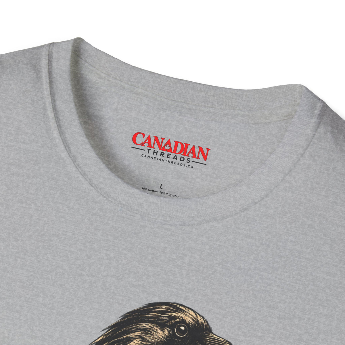 Raven with Red Leaf T-Shirt