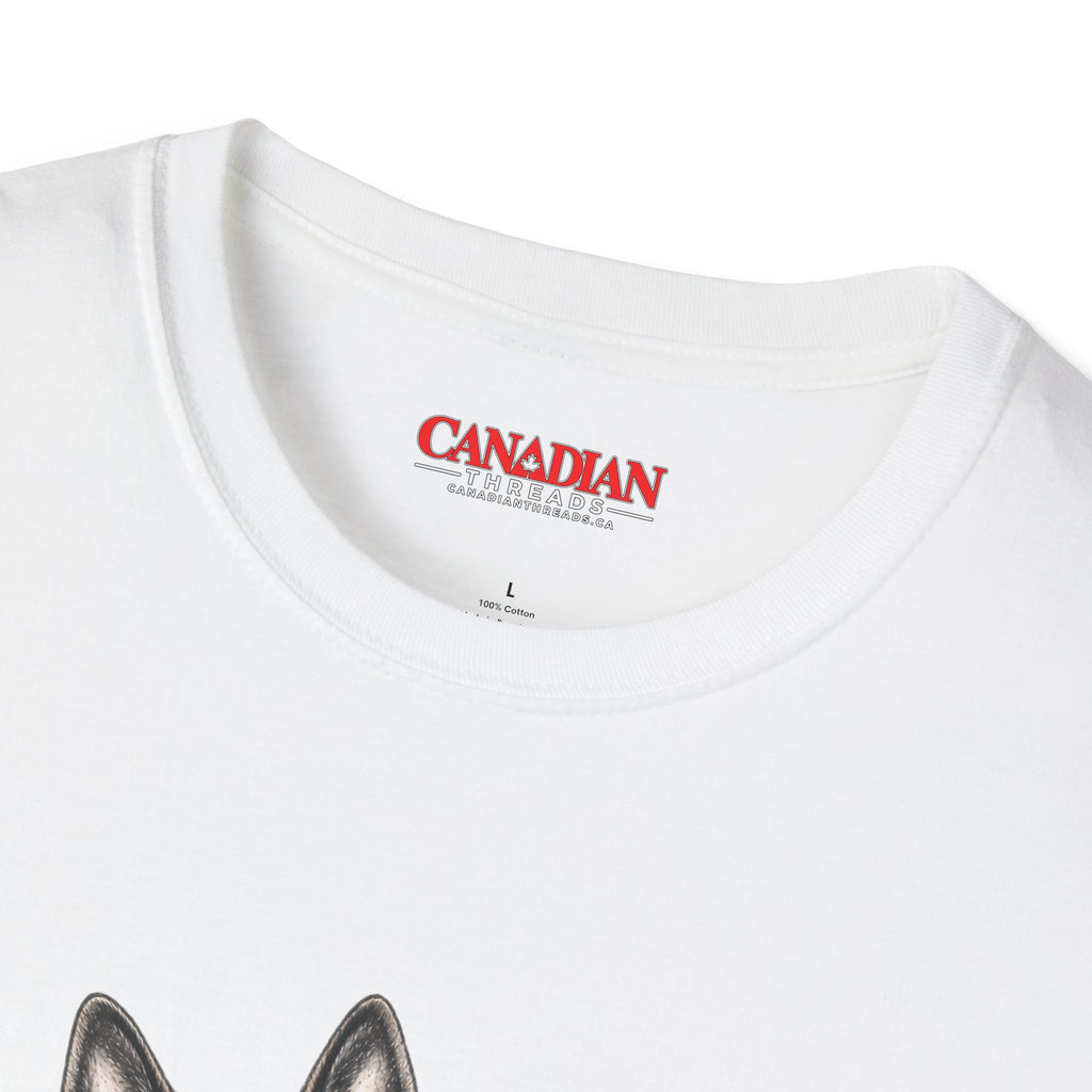 I Love German Shepherds T-Shirt – Cute Sitting German Shepherd Dog Tee