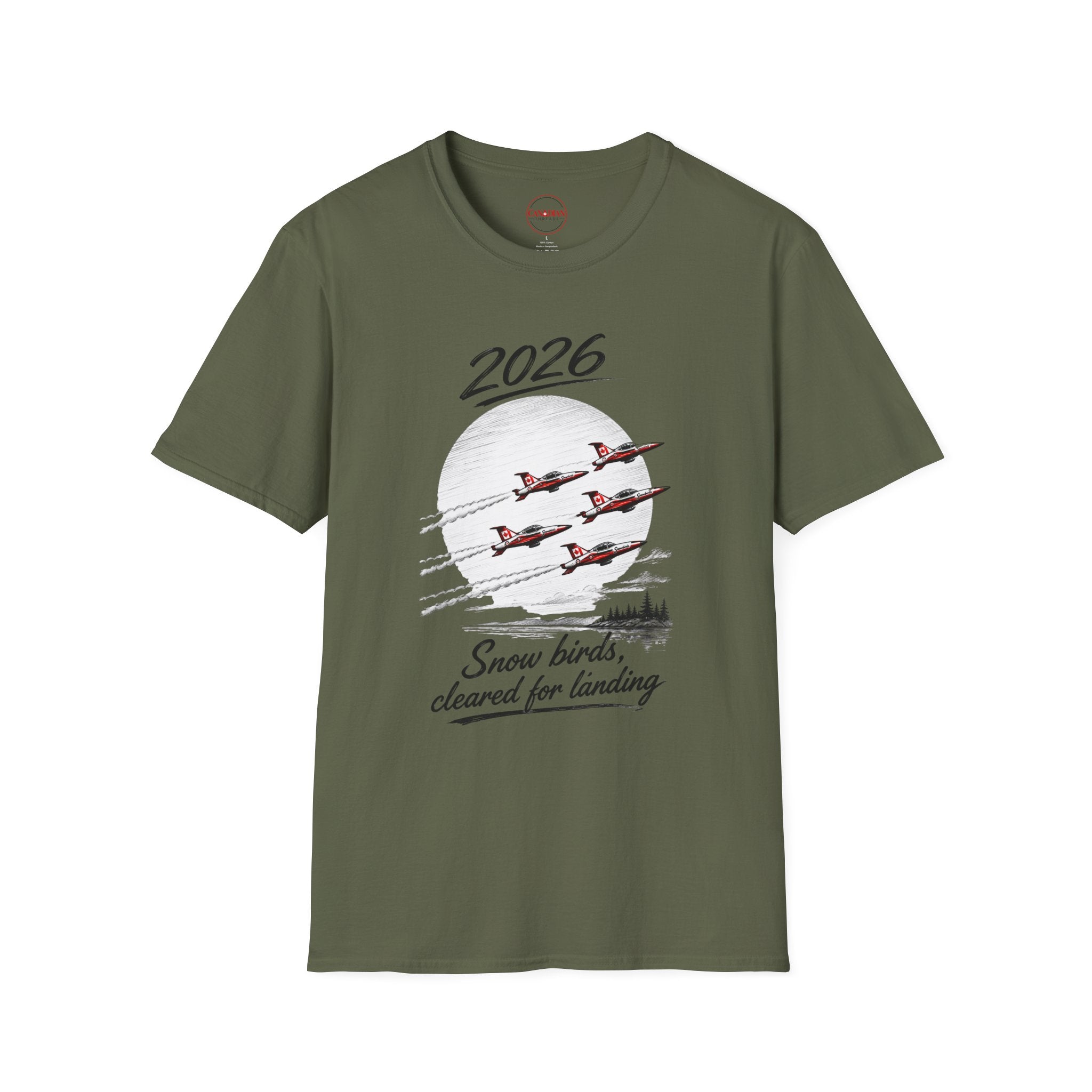 2026 Snowbirds Airshow T-Shirt — “Snowbirds, cleared for landing”